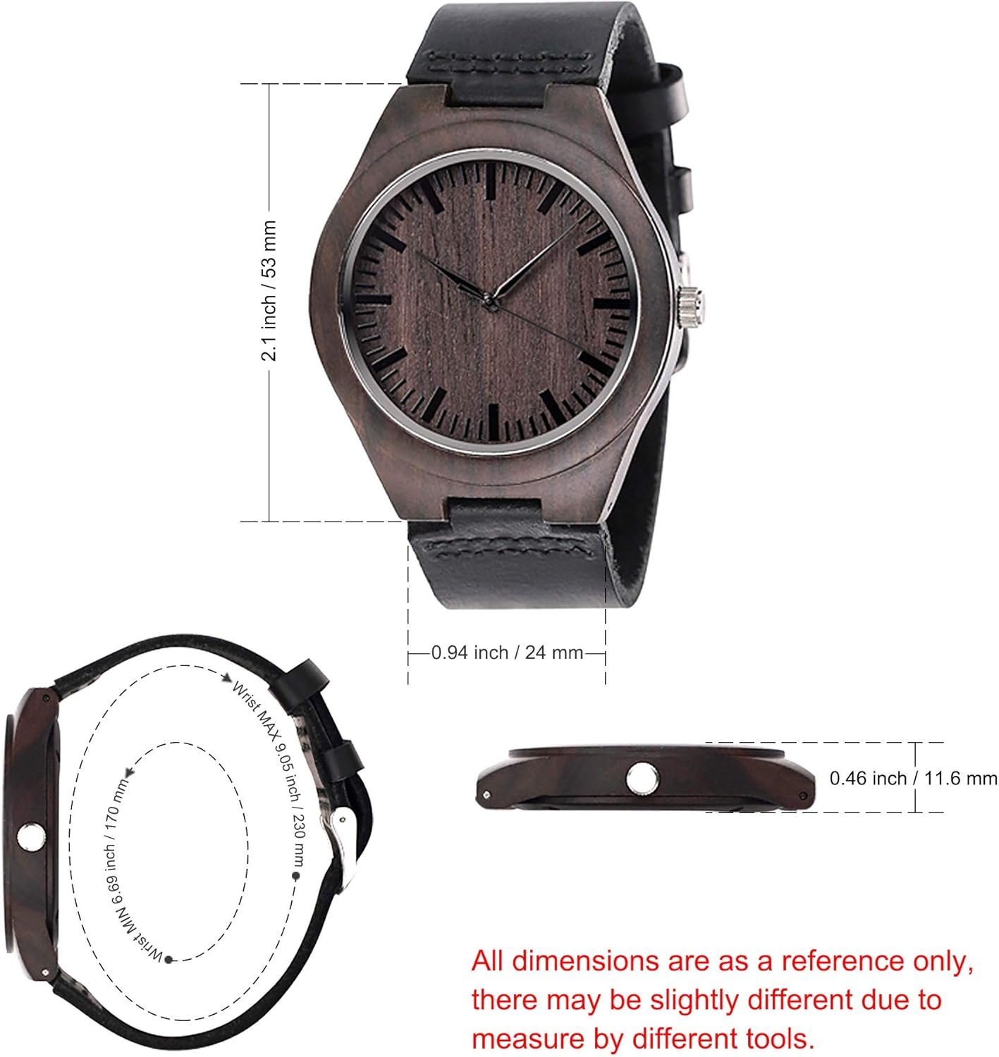 Engraved Wooden Watch Unique Wedding Gifts Anniversary for Husband Boyfriend Until The End of Time - Image 8