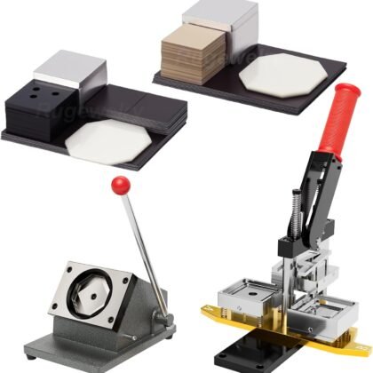 2x2inch Magnet Maker Machine,2-in-1 Acrylic and Cardboard Supplies Compatible, DIY Photo Magnet Making Machine+Paper Cutter+200sets Materials+Free Photo Template