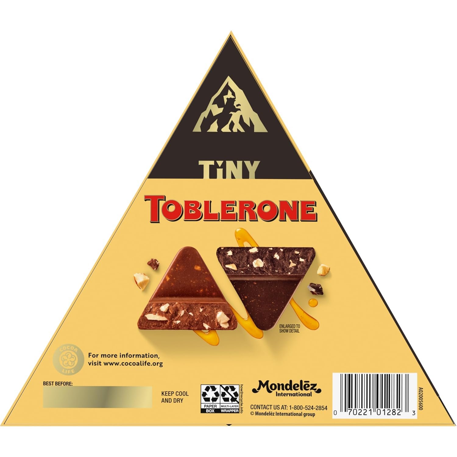 TOBLERONE Tiny Assorted Chocolate Bars Variety Pack (Milk & Dark), 1 Gift Box (25 Pieces) - Image 14