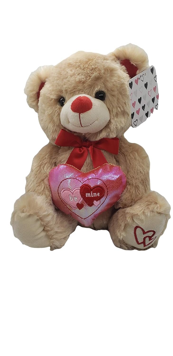 Valentines Day Gift Basket | 10 Inches Teddy Bear Plush (Color May Vary), Valentine Theme Gift Bag & A dozen Belgian Milk Chocolate Roses Bouquet 2.11 ounce | For Her Wife Girlfriend Mother Daughter - Image 5