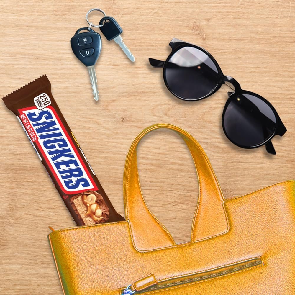 SNICKERS Full Size Bulk Milk Chocolate Candy Bars, 1.86 oz Bar, 48 ct Box - Image 6