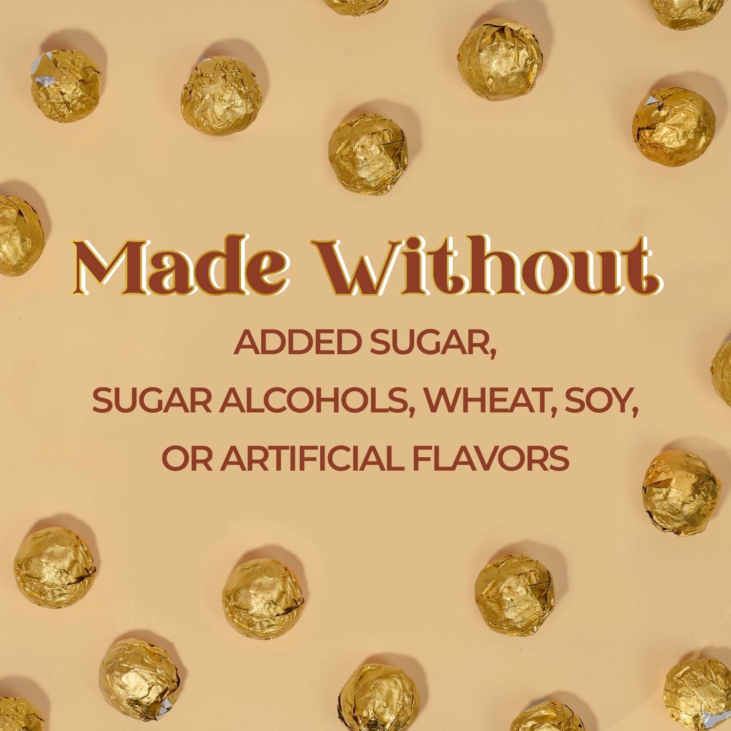 ChocZero Milk Chocolate Hazelnut Truffles, Zero Added Sugar, Gluten Free, Keto Holiday Gift, High Fiber, 16 Individually Wrapped Pieces, 8.5 Ounce (Pack of 1) - Image 3