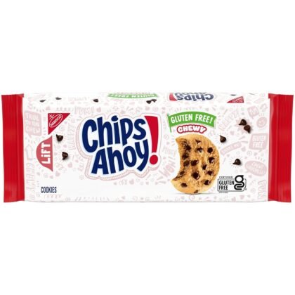 CHIPS AHOY! Chewy Gluten Free Fudgy Chocolate Chip Cookies, 9.75 oz