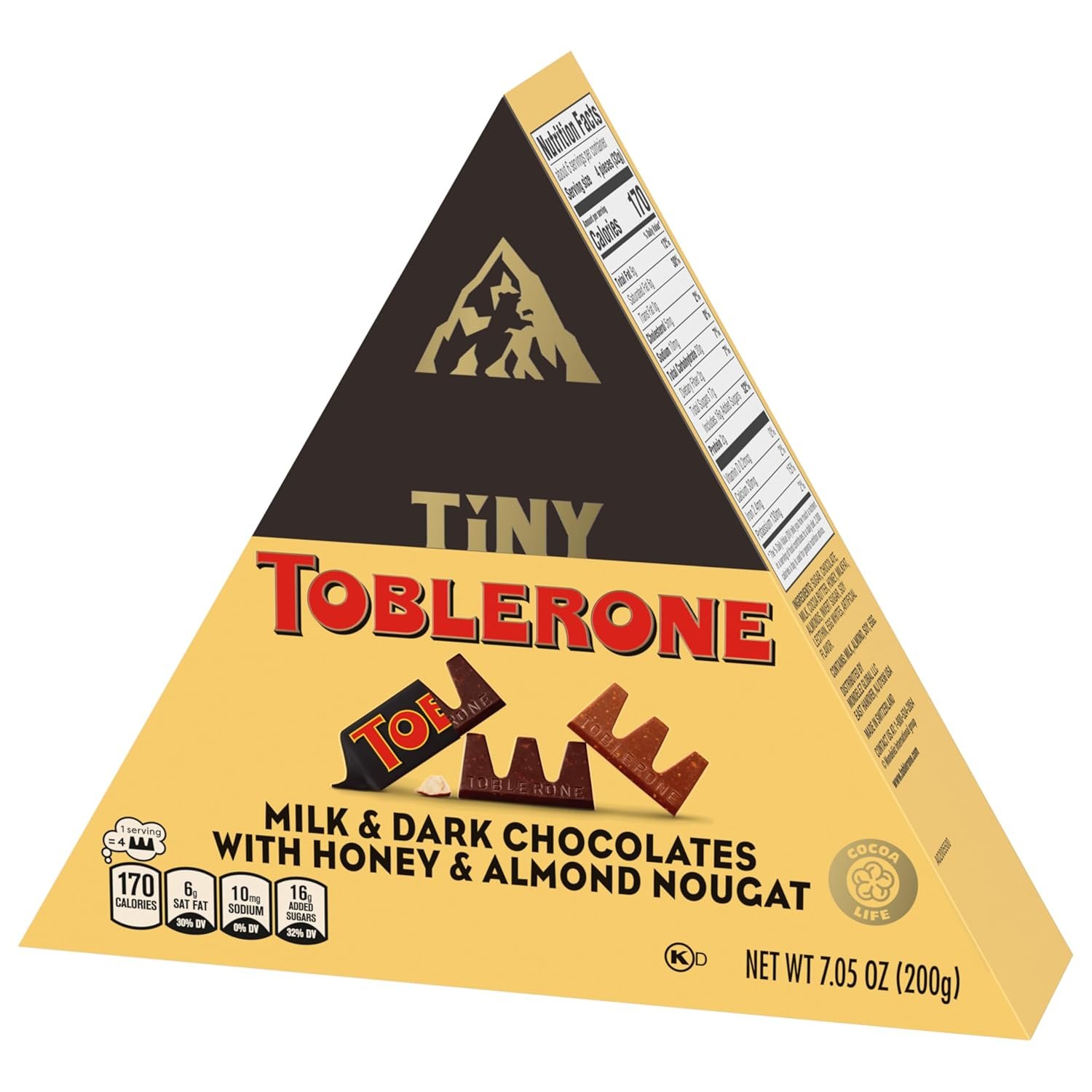 TOBLERONE Tiny Assorted Chocolate Bars Variety Pack (Milk & Dark), 1 Gift Box (25 Pieces) - Image 13