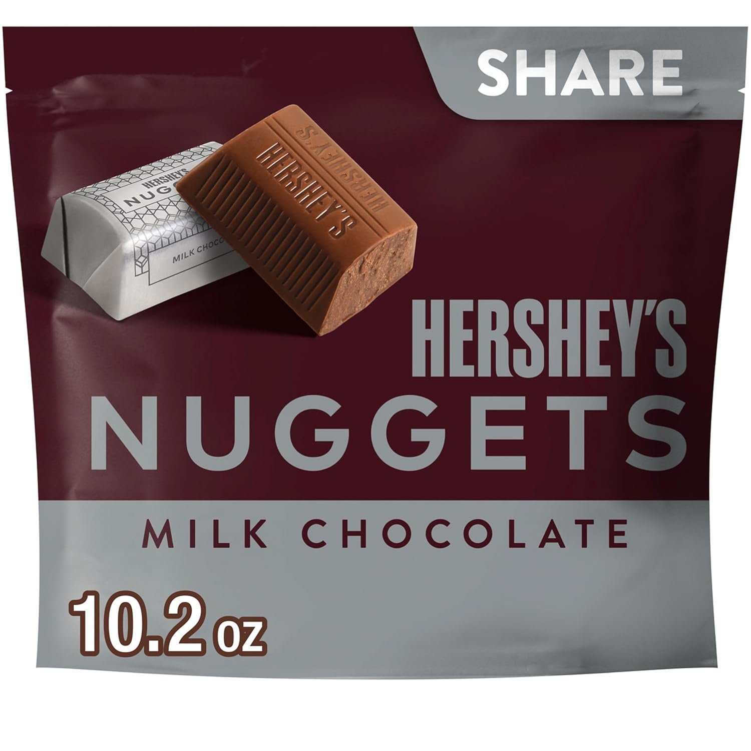 HERSHEY'S NUGGETS Milk Chocolate Candy Share Pack, 10.2 Oz