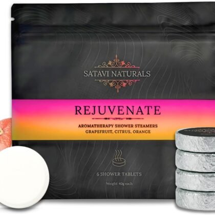 Citrus Shower Steamers (6-Pack) - Aromatherapy Valentine’s Day Gifts for Her - Natural Essential Oil Spa Tablets for Relaxation & Stress Relief