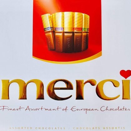 Merci Finest Assortment of European Chocolates. 675grams / 23.8 ounce Value pack. 54 pieces of individually wrapped Fine European Chocolates.