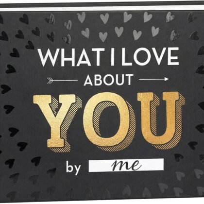 What I Love about You Book - Valentines Day Gifts for Him, Her - Fill-in-the-Blank Book for Men, Boyfriend, Husband, Women, Girlfriend, Wife, Him, Her - Couples Gifts for Anniversary, Christmas & More