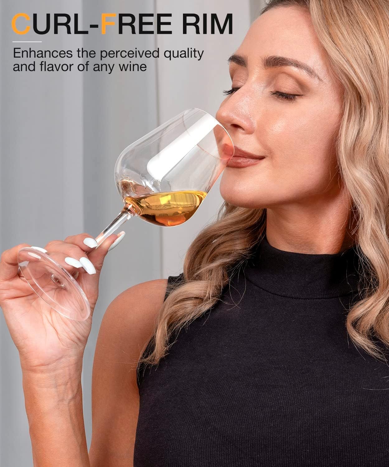 LUNA & MANTHA White Wine Glasses Set of 4, Crystal Wine Glasses with Stem, Hand Blown 14oz, Perfect for Red,White Gift Packaging for Daily Use, Father's Day, Wedding Anniversary or Birthday - Image 3