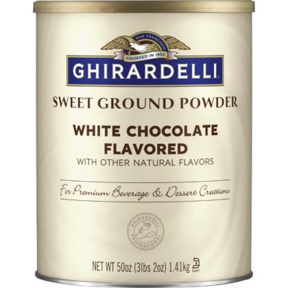 Ghirardelli Sweet Ground White Chocolate Flavor Powder, 3.12 lbs.
