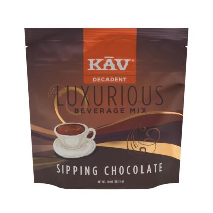 KAV DECADENT Luxurious Beverage Mix - Rich Sipping Chocolate - Indulgent Hot Cocoa for Cozy Moments, Culinary Creations & Gourmet Desserts - (10oz)
