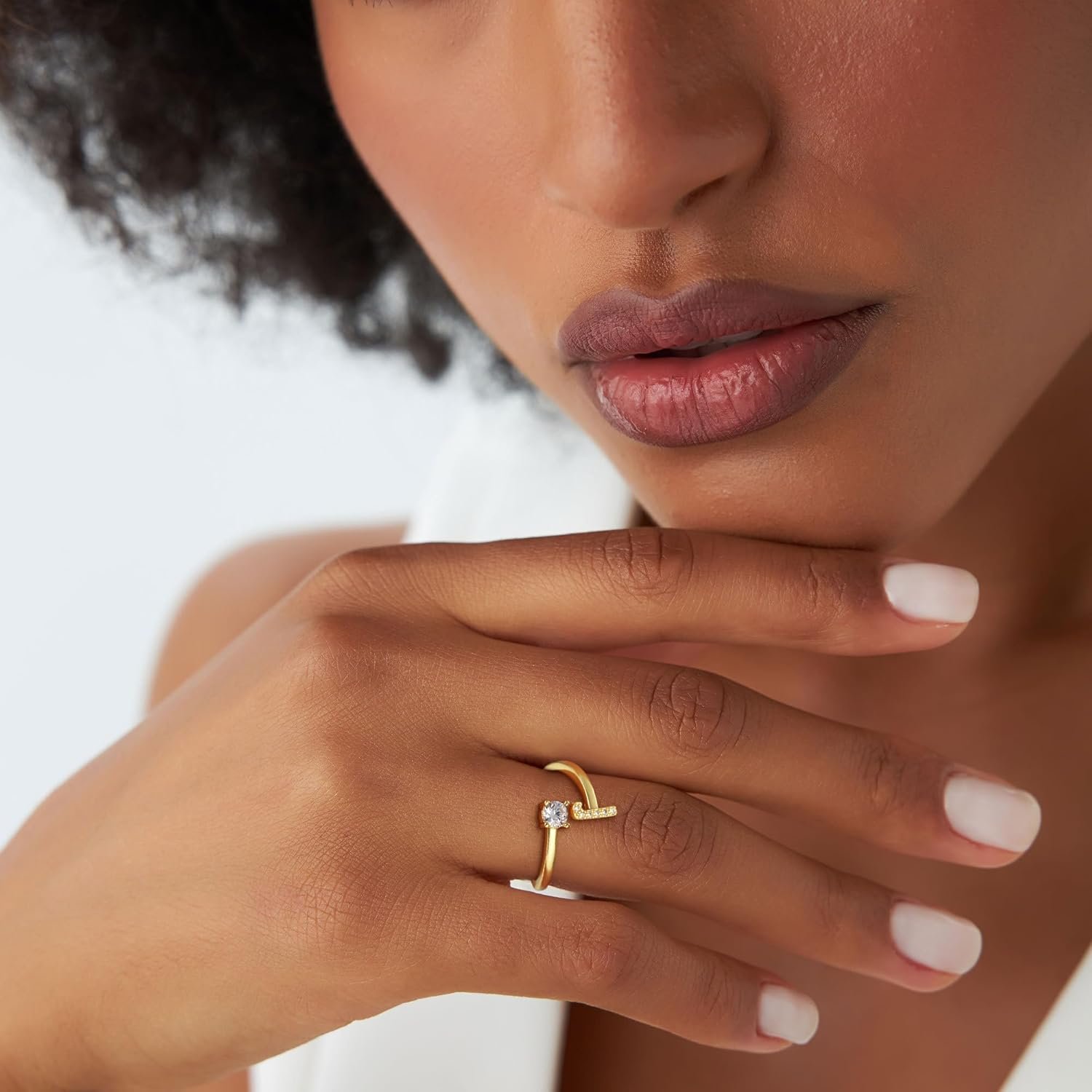 Valentines Day Gifts for Kids Teen Girls - Initial Rings, Dainty 14K Gold Plated Adjustable Letter Rings Teen Girls Gift Trendy Stuff Non Tarnish Ring Birthday Valentines Day Gifts Jewelry - Image 4