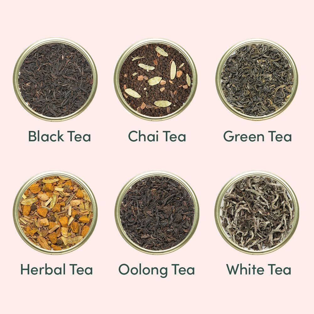 VAHDAM, Luxury Valentines Day Tea Gift Set | 24 Unique Loose Leaf Teas in Tin Caddies - Premium Tea Gift Box | Tea Gift Set | Valentines Day Gifts for Him & Her - Image 4