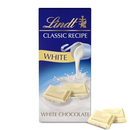 Lindt CLASSIC RECIPE White Chocolate Candy Bar, White Chocolate, 4.4 oz.