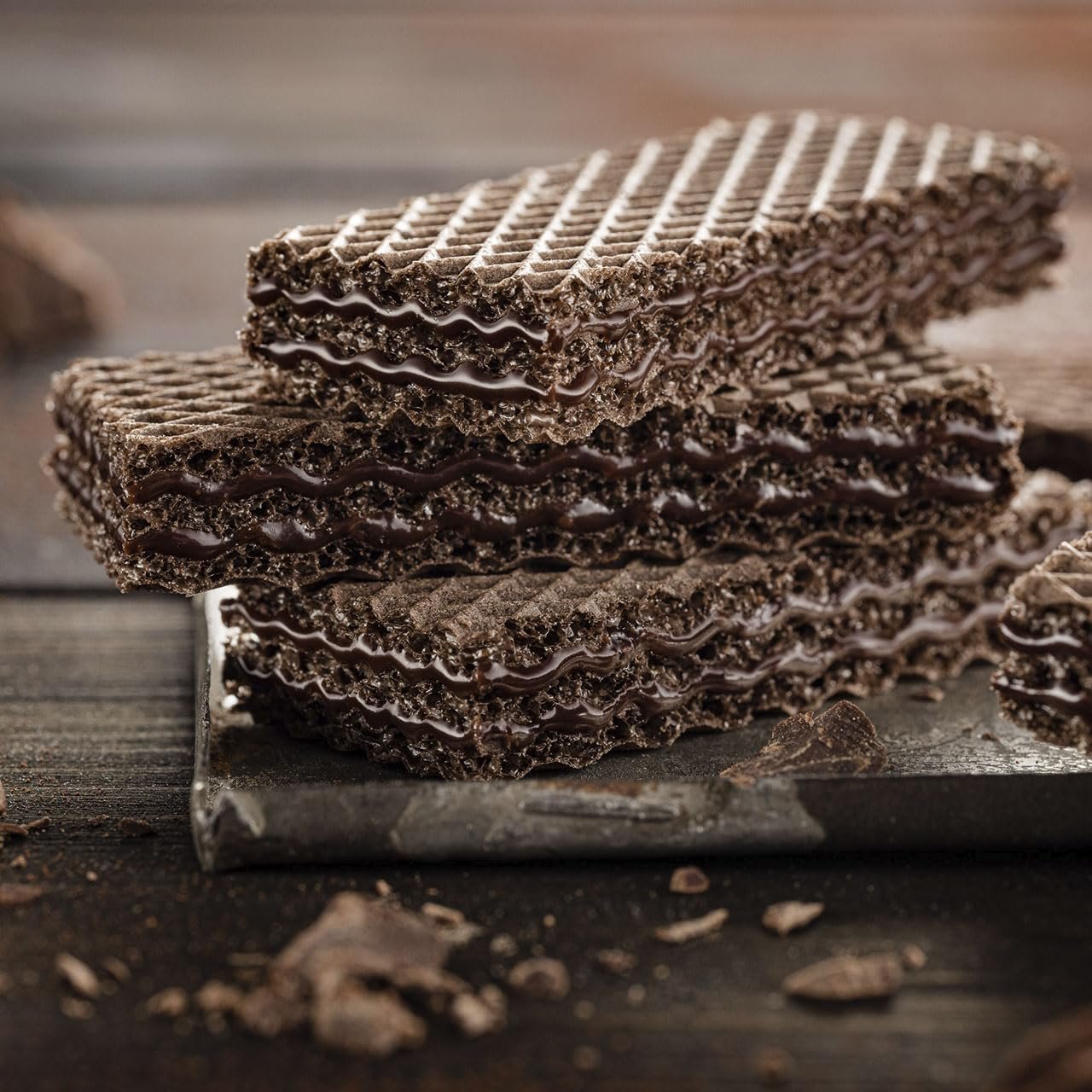 Loacker Classic Double Choc Wafers - Premium Crispy Cocoa Wafer Cookies with Chocolate Cream Filling - Multipack of 12 Snack Packs - NON-GMO - Sustainably Sourced Cocoa - 45g/1.59oz, Pack of 12 - Image 4