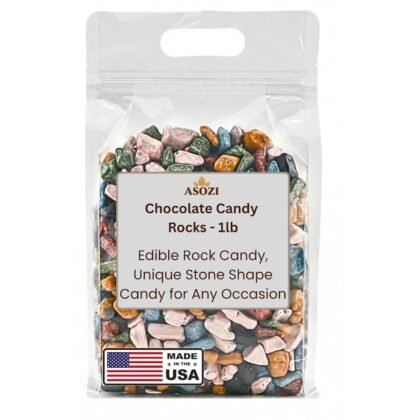 Chocolate Candy Rocks - 1lb Bag of Edible Rock Candy for Cake Decorating - Perfect Pop Chocolate Rocks for Desserts - Unique Stone Candy for Any Occasion