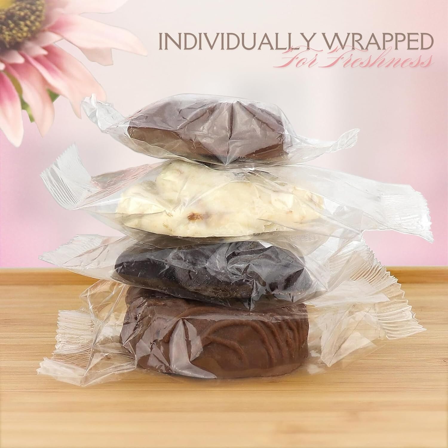 Chocolate Gift Box with Assorted Gourmet Chocolate - Pink Floral Gift Box - Food Gift Basket for Women - Birthday, Thank You, Present Idea for Her, Holiday Gift Baskets by Empire Delights - Image 7