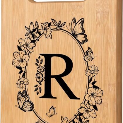 Personalized Cutting Board, Initial Birthday Gifts for Women Wedding Gifts for Couple, Monogrammed Birthday Gift for Women Sister Friend, Unique Gift for Birthday Anniversary Housewarming(Letter R)