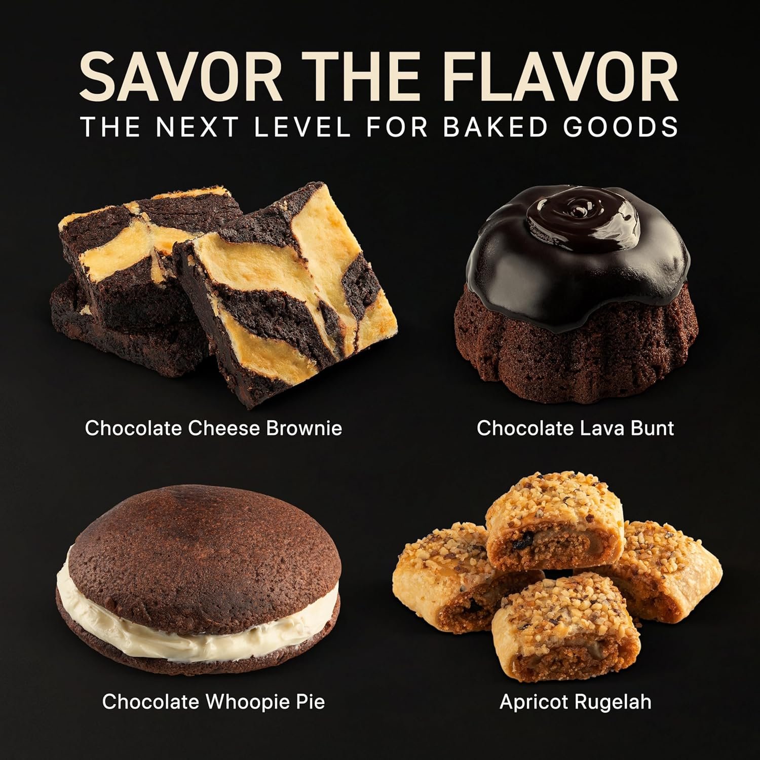 Dulcet Holiday Gift Basket - Premium Assortment of Baked Goods - Christmas Gift Basket with Individually Wrapped Whoopie Pies, Brownies, Rugelah, and More - Personal Note Option Included. - Image 2