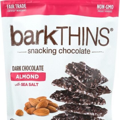 Barkthins, Snacking Chocolate Dark Almond, 10 Ounce
