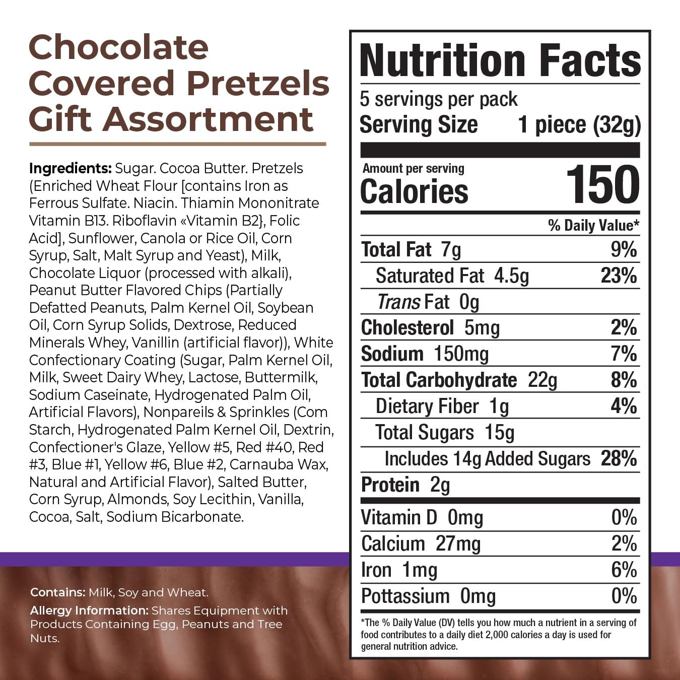 Asher's Chocolates, Chocolate Covered Pretzels Gift Basket, Holiday Assortment of Candy, Small Batches of Kosher Chocolate, Family Owned Since 1892, Improved Box Design (Milk & Dark) - Image 2