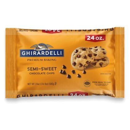 GHIRARDELLI Semi-Sweet Chocolate Premium Baking Chips Chocolate Chips for Baking, 24 OZ Bag
