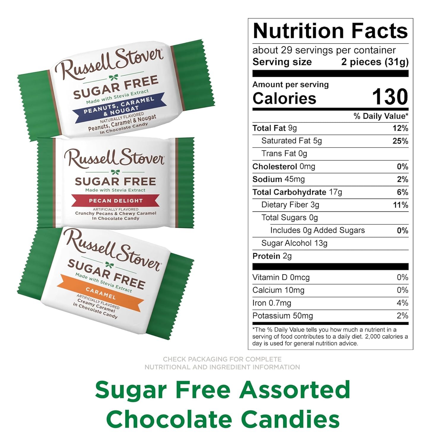 RUSSELL STOVER Sugar Free Assorted Chocolate Candy Bag Gift, 32 oz - Image 8