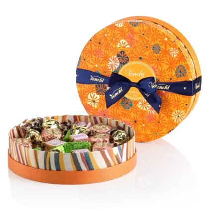 Venchi - Murrine Collection - Medium Orange Hamper with Assorted Chocolates, Gift Idea for Birthday and Anniversary, 14.1 oz