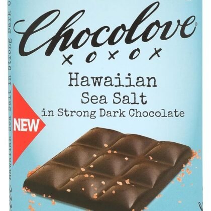 Chocolove Hawaiian Sea Salt 72% Dark Chocolate Bar, 3 Oz