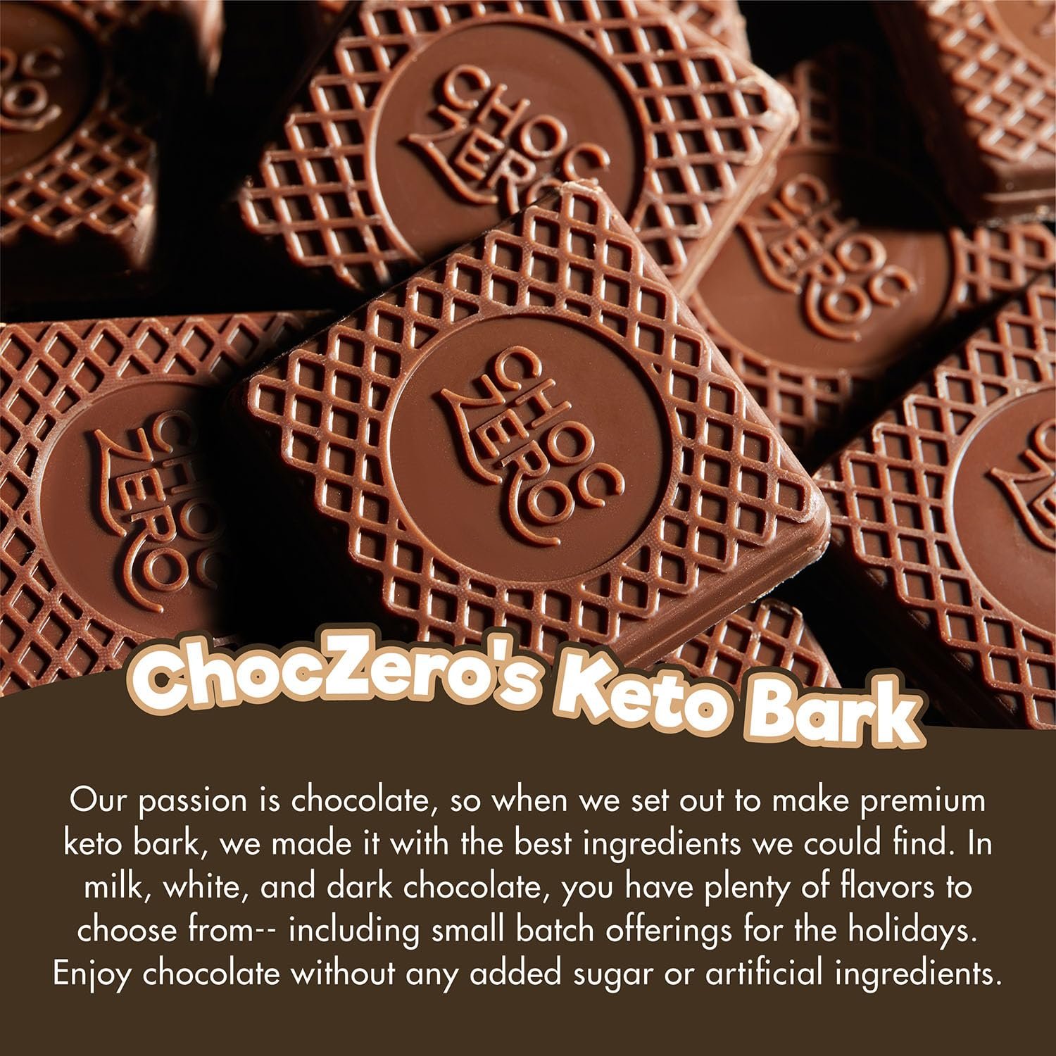 ChocZero Milk Chocolate Hazelnut Bark, No Added Sugar, Low Carb, High Fiber, Keto Friendly, No Sugar Alcohols (4 Count, 3.2oz Boxes) - Image 6