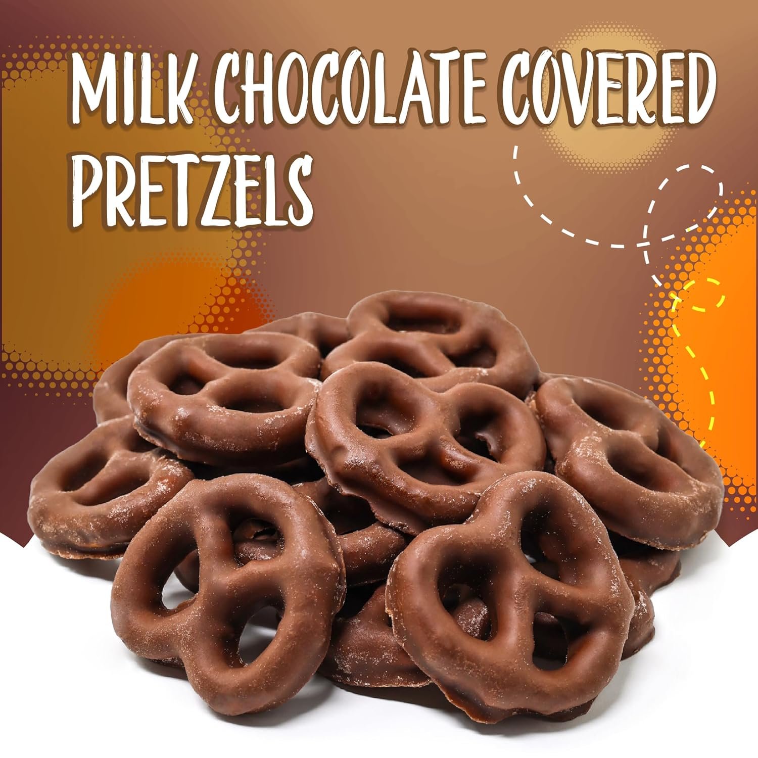 Milk Chocolate Covered Mini Pretzels | 2-Pound Bag | Salted Pretzels in Sweet Chocolate - Image 3