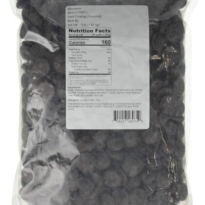 Merckens Coating Melting Wafers Chocolate Dark 5 pounds