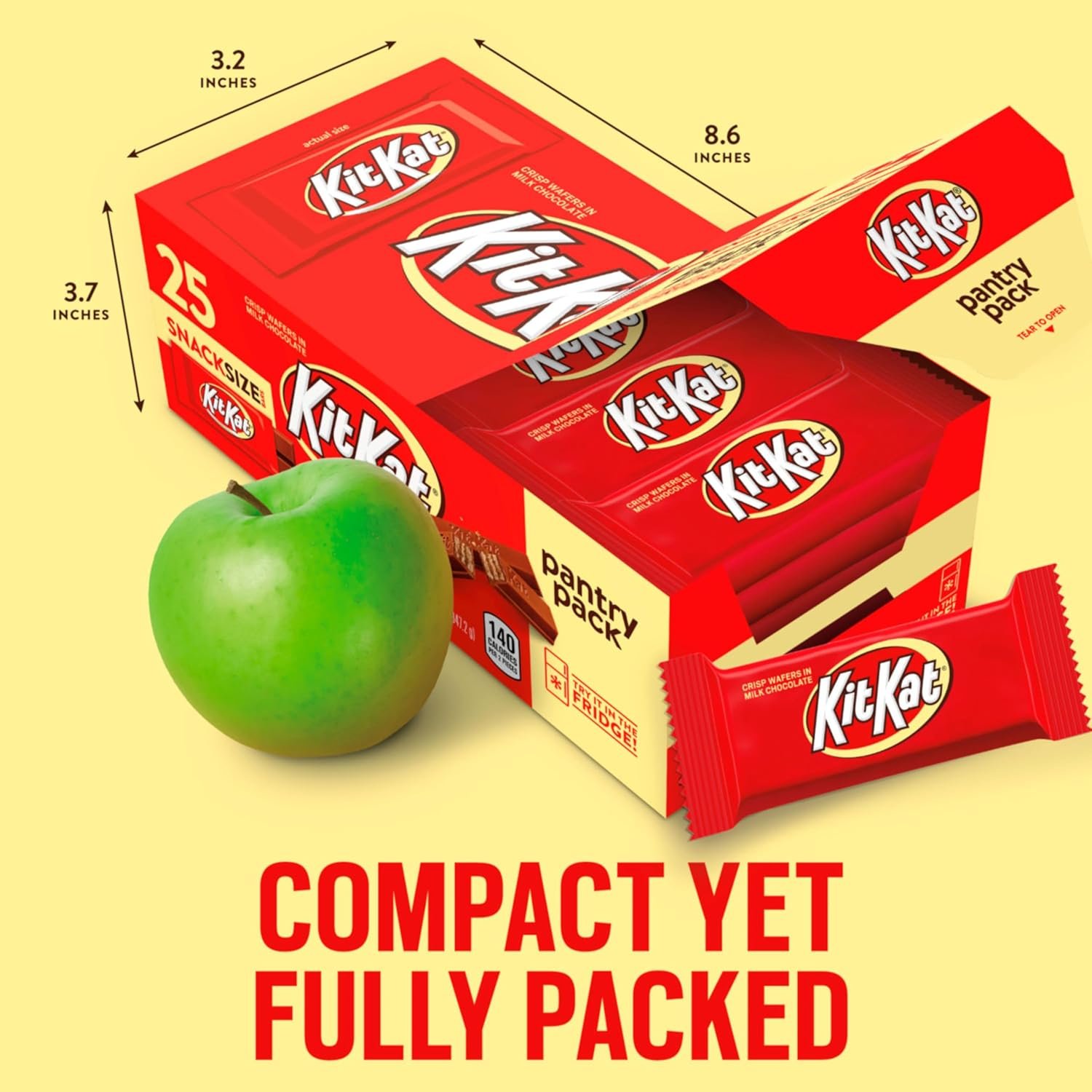 KIT KAT Milk Chocolate Wafer Snack Size, Candy Pantry Pack, 12.25 oz (25 Pieces) - Image 7