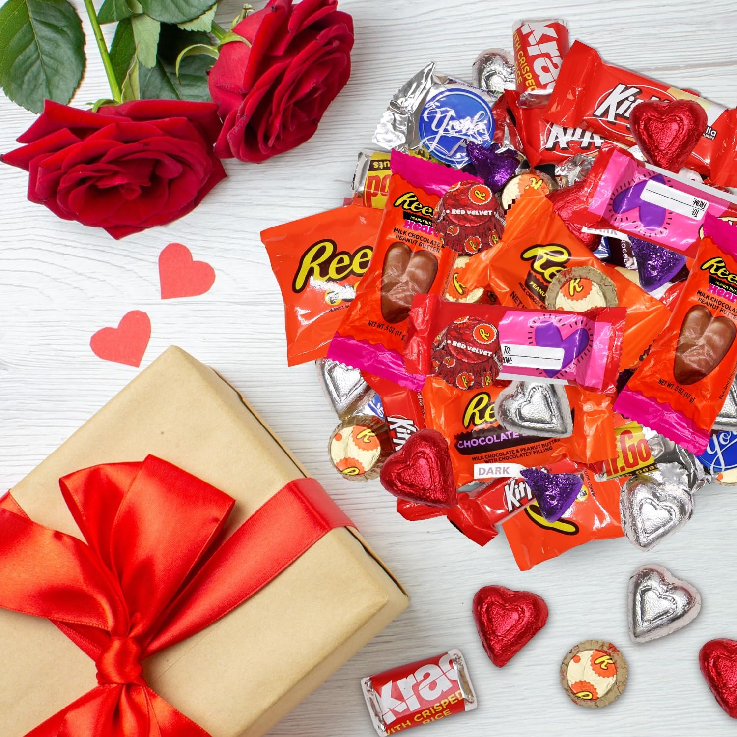 Bulk Valentine’s Day Chocolate Candy Individually Wrapped - 1.5 Pound Assorted Chocolate Candy Variety Pack for Classroom Parties, Gift Bags, Candy Exchanges & Treats - Image 3