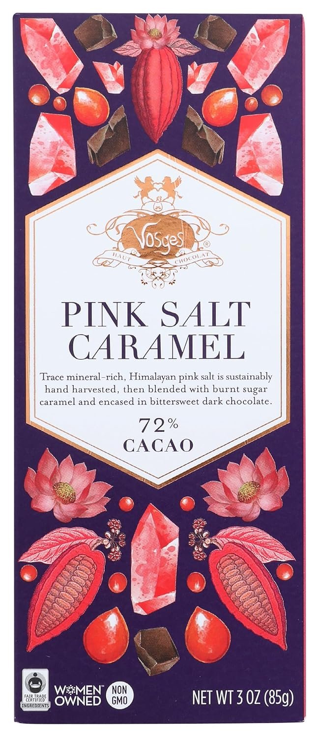 Vosges Haut-Chocolat Pink Himalayan Salt, 3oz Bar