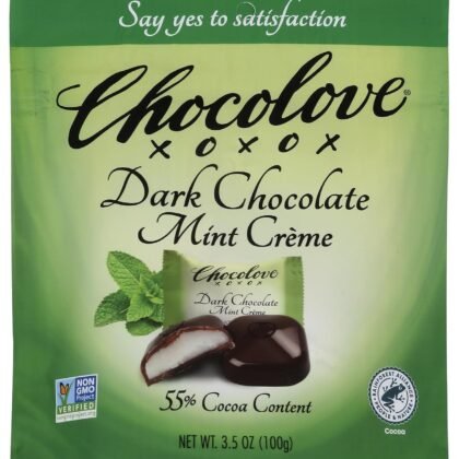 CHOCOLOVE Dark Chocolate Mint Crème Bites, 3.5 OZ
