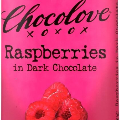 Chocolove Xoxo Raspberries In Dark Chocolate Bar -- 3.1 Oz