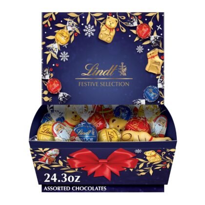 Lindt Festive Selection Assorted Chocolate Candy, 24.3 ounce Box