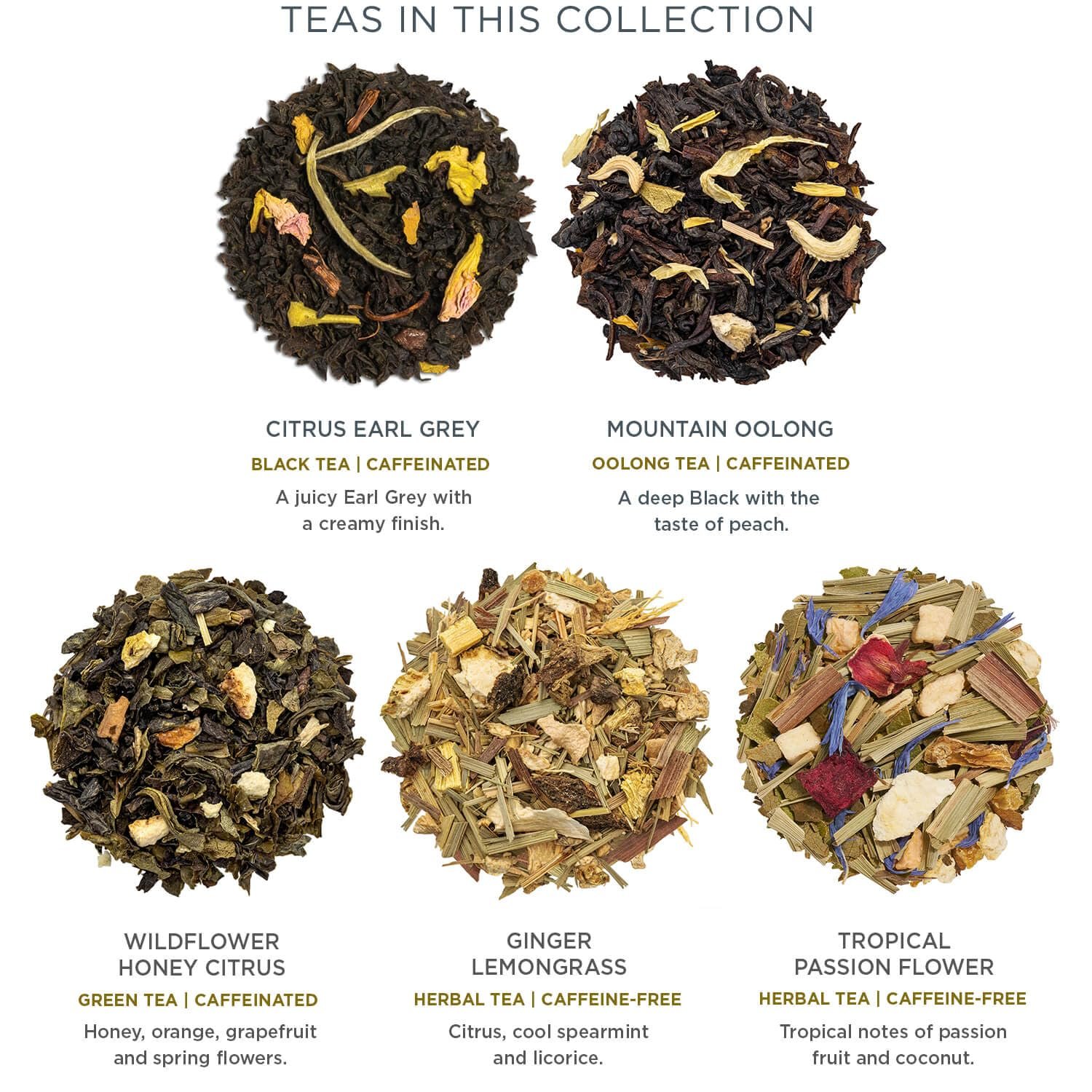 Tea Forte Premium Petite Presentation Box Gift Set Sampler, 10 Count, 2 of Each Blend Individually Wrapped Handcrafted Pyramid Infuser Bags, Demoiselle Tea - Image 5