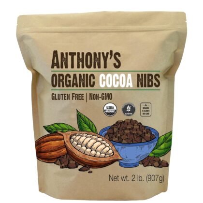 Anthony's Organic Cacao Cocoa Nibs, 2 lb