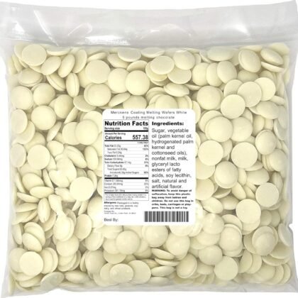 Merckens White Coating Melting Wafers, 5 lb (80 oz)