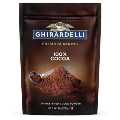 Ghirardelli Chocolate Unsweetened Cocoa Pouch, 8 Ounce
