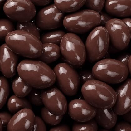 Dark Chocolate Almonds - 2 Pound Bulk Pack - Whole Dry Roasted Dark Chocolate Covered Almonds - Candy for Office, Buffets, Snacking & Gifting - Classic Coated Nuts