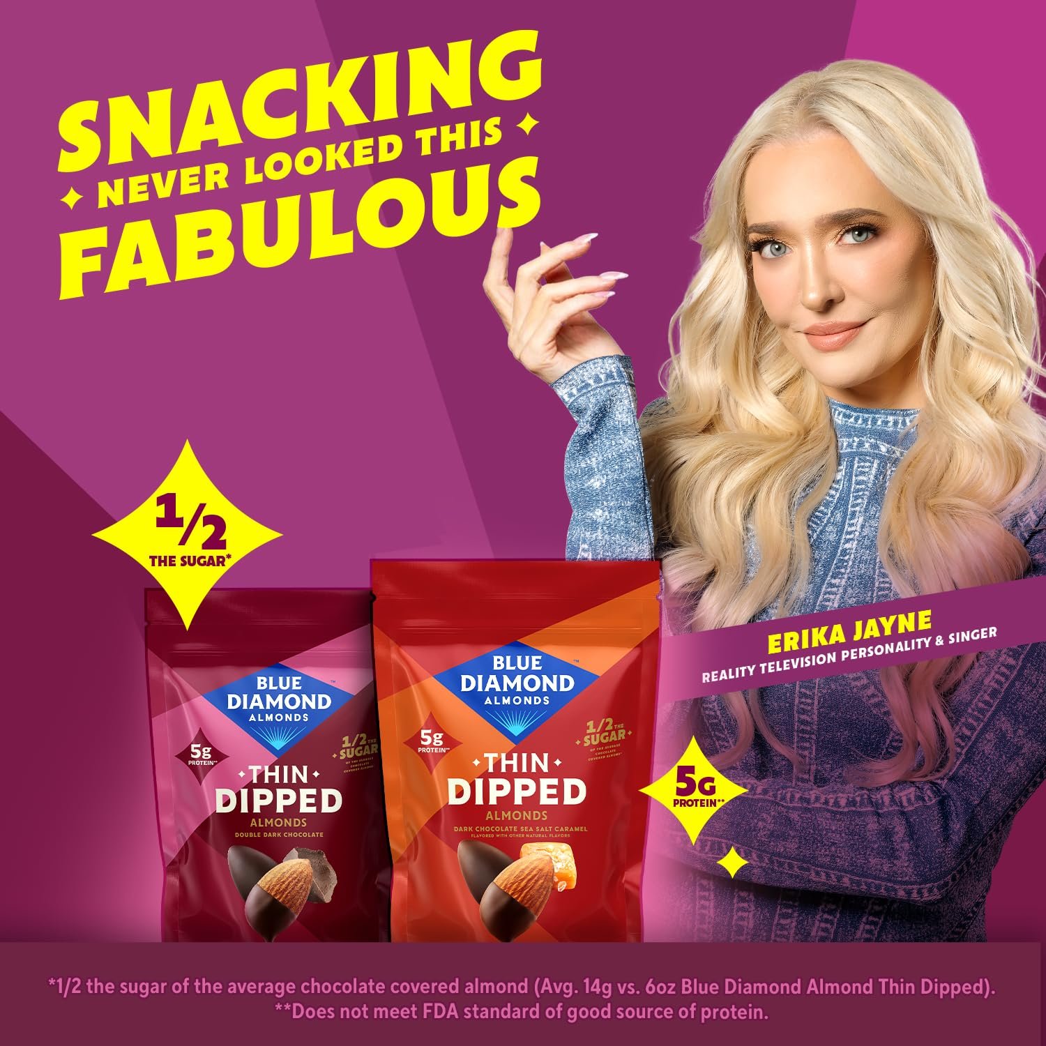 Blue Diamond Almonds, Dark Chocolate Covered Thin Dipped Snack Nuts for Guilt-Free Snacking with Half the Sugar, Perfect for Gathering, Holidays, or Craving a Sweet Treat, 4oz. Resealable Bag - Image 5