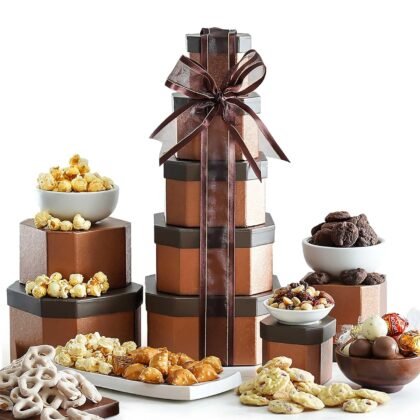 Broadway Basketeers Valentines Gift Basket – Kosher Gourmet Snack & Chocolate Food Gifts for Women, Men, Family, Thank You, Corporate