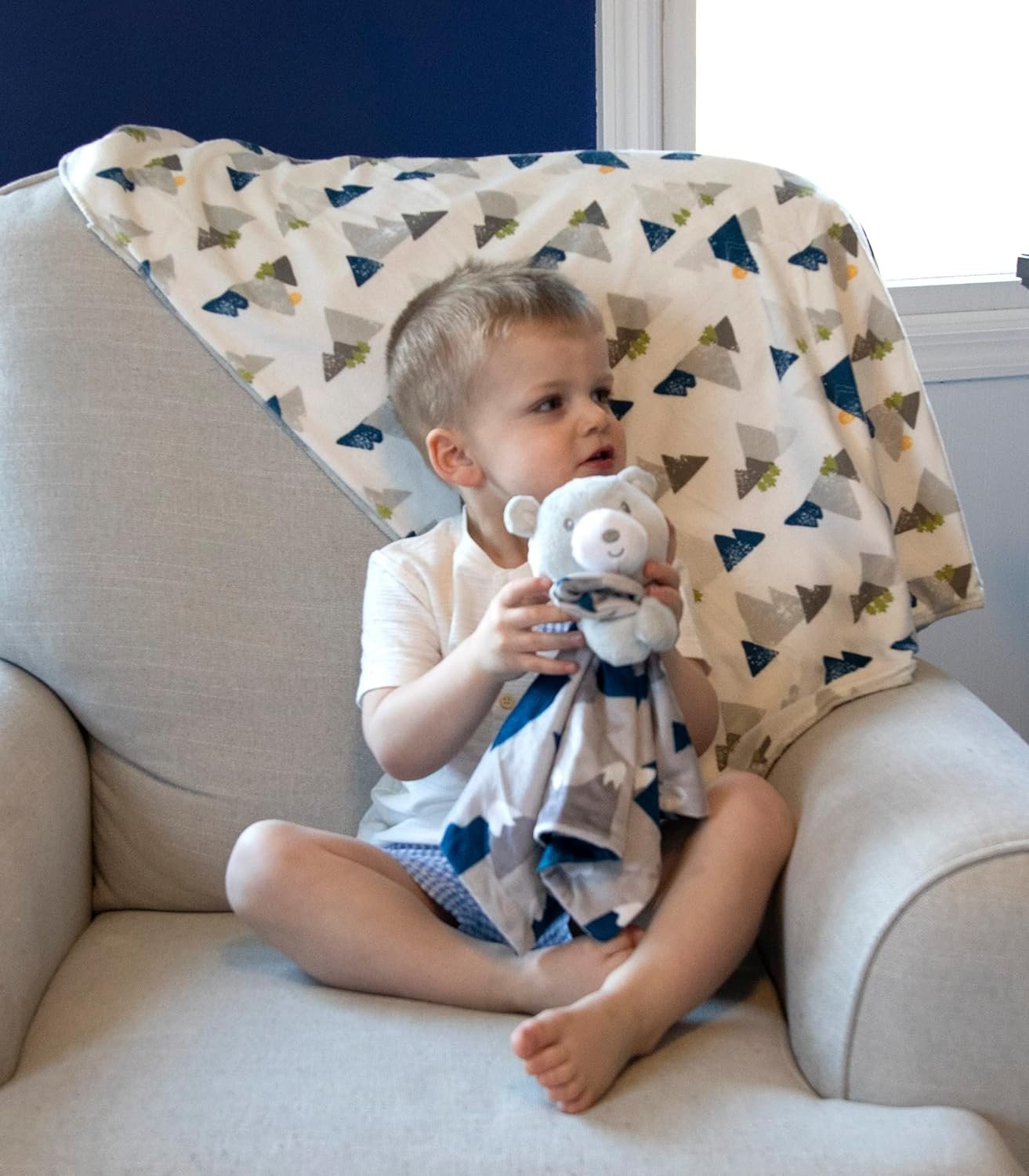 Minky Animal Snuggler Lovey Blanket for Kids, Babies, Boys, Girls, Gender Neutral Security Blanket with Stuffed Animal (Beloved Snowcap Bear) - Image 3