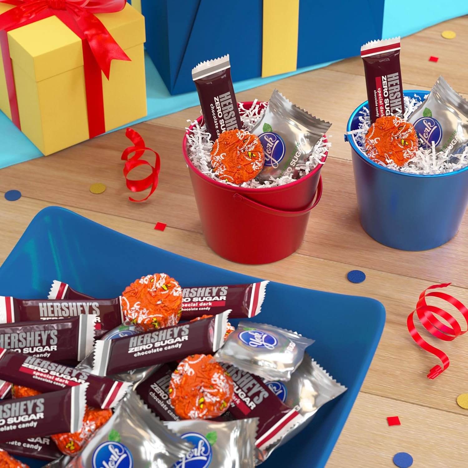 HERSHEY'S, REESE'S and YORK Zero Sugar Assorted Flavored Candy Variety Bag, 15.5 oz - Image 5