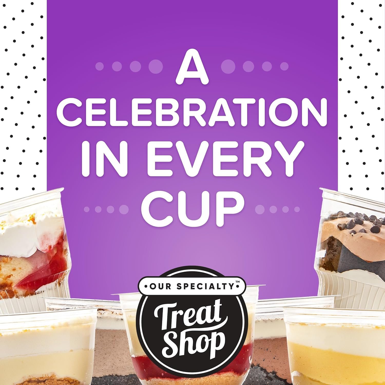 Our Specialty Chocolate Snacks Parfait Cup with Whipped Topping, Single Serve Dessert, 4.5 oz - Image 3