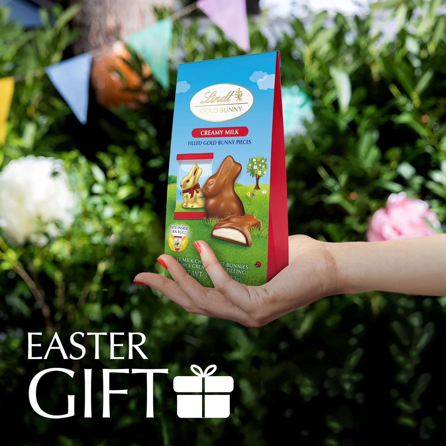 Lindt GOLD BUNNY Creamy Milk Chocolate Candy Bunnies, 11 Pieces, 3.9 oz. Bag - Image 4