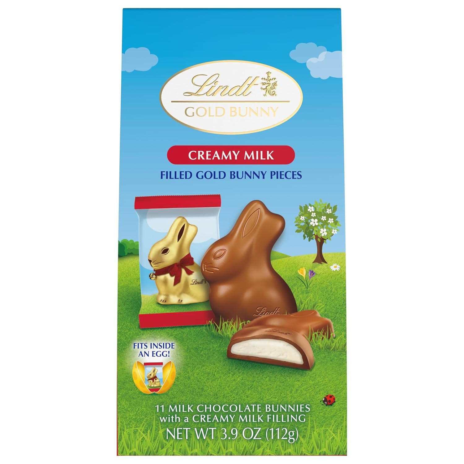 Lindt GOLD BUNNY Creamy Milk Chocolate Candy Bunnies, 11 Pieces, 3.9 oz. Bag - Image 8